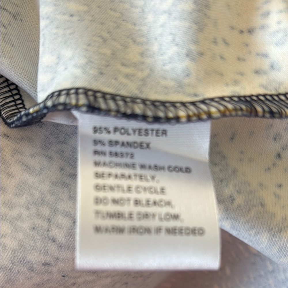 Yellow and Blue Sleeveless Midi A-line Dress with Crew Neck for Work - Picture 10 of 10